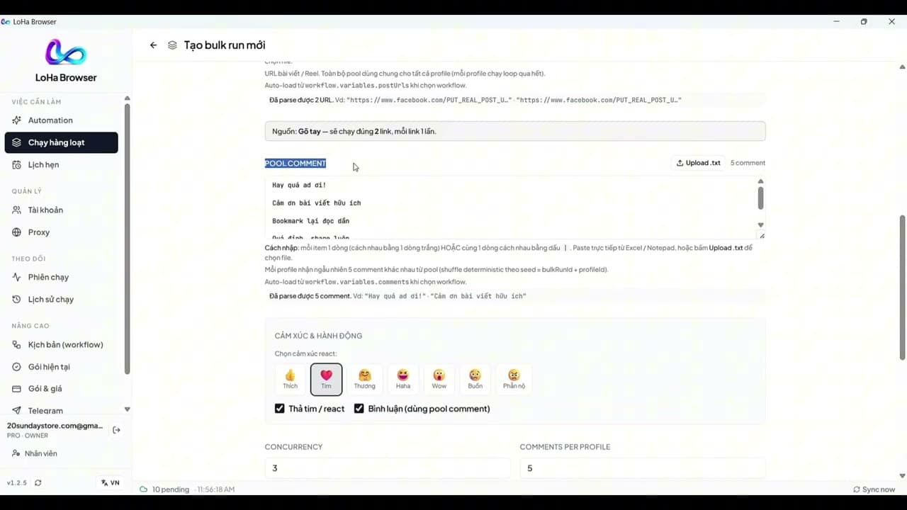 Hướng dẫn tạo workflow seeding